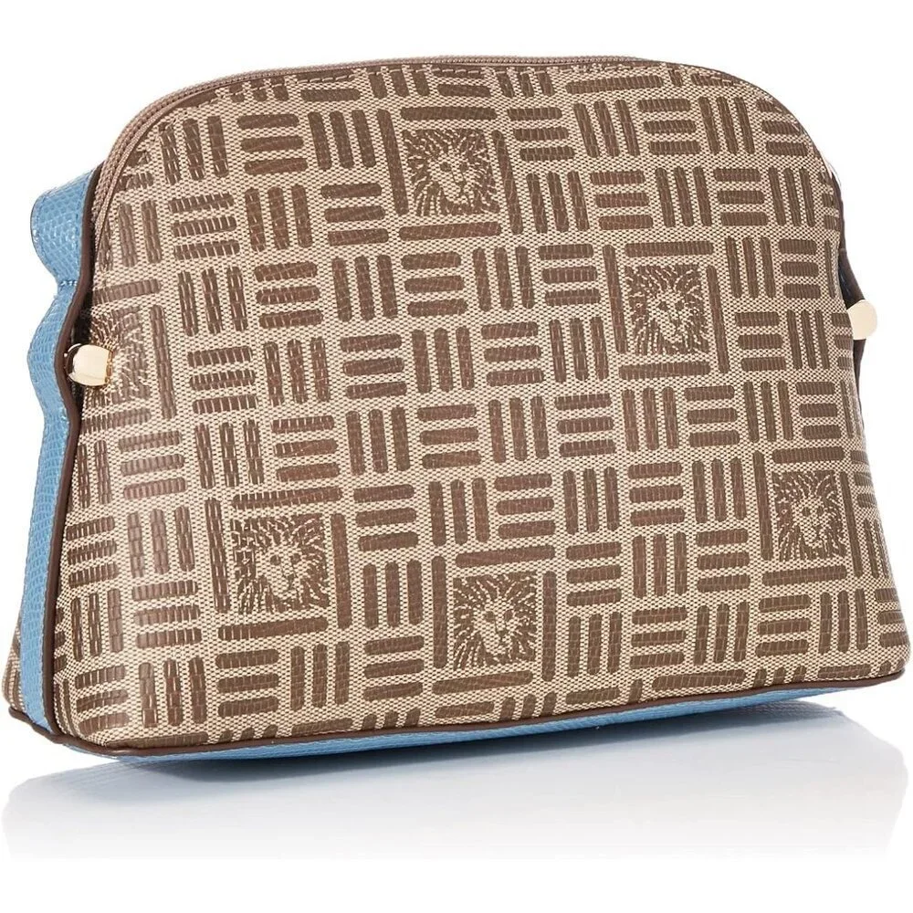 Dome Crossbody Bag Leather Cream Brown Oceana Rabbits Paw Women